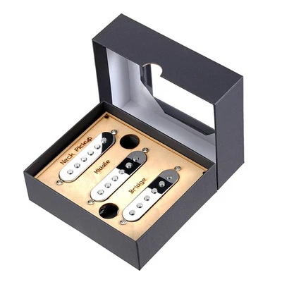 Juego de pastillas para cuello/medio/puente de bobina única para guitarra eléctrica Strat Foto 1 de 4