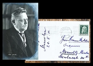 1911 Autograph mit Signatur Portrait Max Halbe (Schriftsteller 1865-1944) - Bild 1 von 1