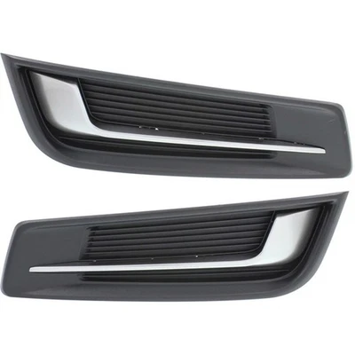 保险杠格栅适用于 2013 - 2015 凯迪拉克 XTS 2 件套左右黑色塑料 — 第 1/4 张图片