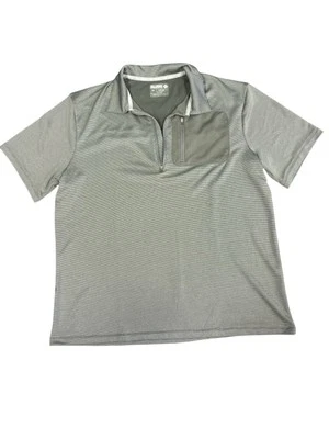 Camisa Polo Reel Legends Para Hombre Gris Mediana Freeline Performance Bolsillo con Cremallera Activa Foto 1 de 3