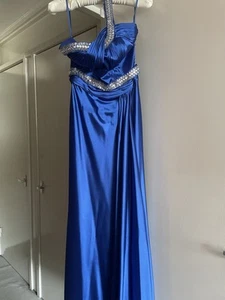 Blue Prom Dress Size 8 - Picture 1 of 3