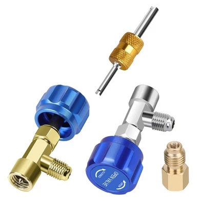 R1234YF AC Refrigerant Can Tap Valve Kit Durable For Automotive Maintenance - Image 1 of 4