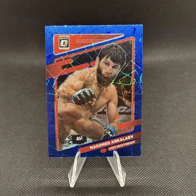 2022 Panini Donruss Optic UFC Magomed Ankalaev #10 Blue Velocity Prizm SP - Image 1 of 2