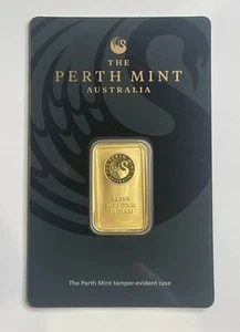 Australia Perth Mint 10g 999 Gold Bar In Assay Card Investment - Picture 1 of 4