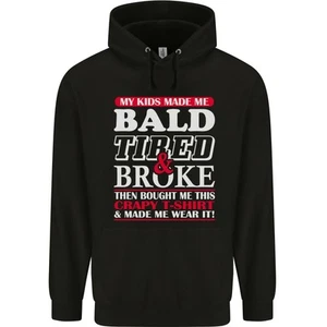 Sudadera Para Hombre De Algodón 80% Para Papás Calvos, Cansados Y Sin Dinero - Imagen 1 de 29