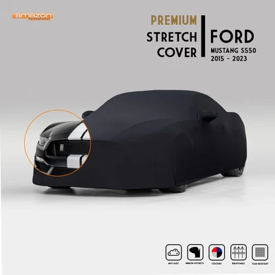 Cubierta de coche elástica interior premium adaptada para Ford Mustang 2015-2023 - Imagen 1 de 4