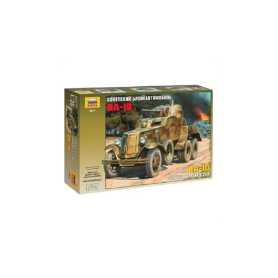 Modello Zvezda 1/35 Ba-10, Autoblindo Sovrana Dettagliata Con Cannone Di - Immagine 1 di 4