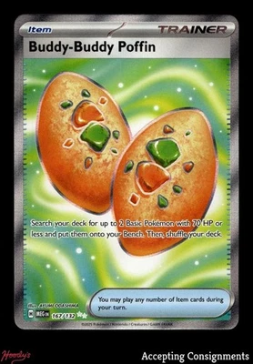 2025 Pokemon TCG Mega Evolution #167 Buddy-Buddy Poffin UR - Image 1 of 2