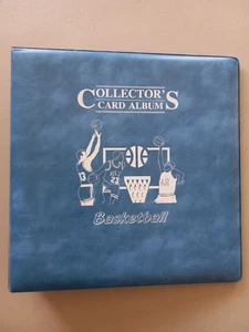 Collector's Card Album 3 Ring Binder (Basketball)  BLUE + 50 ALBUM PAGES - Picture 1 of 4