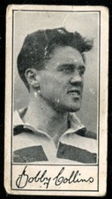 Trade Card, Barratt, FAMOUS FOOTBALLERS, A5, 1957, Celtic, R Collins, #49
