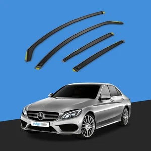 Mercedes C-Class W205 2014-2022 4 Door Saloon Wind Deflectors 4pc Tinted - Picture 1 of 10