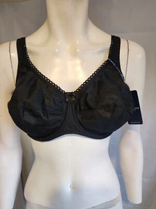FANTASIE Speciality Sujetador satinado copa completa con aros negro sin relleno talla 34E NUEVO - Imagen 1 de 5