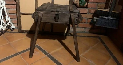 Handmade Wood Trunk Table Storage Custom Order - Image 1 of 4