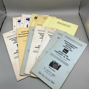 Vintage Leitz Price List Catalogs From The 70’s. 13 Total - Picture 1 of 8