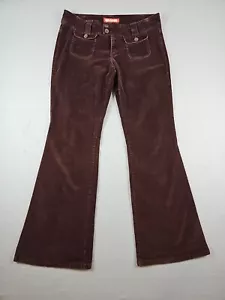 Jordache Stretch Flare Jeans 13/14 Brown Vintage Wide Leg Y2K BOHO Festival - Picture 1 of 19