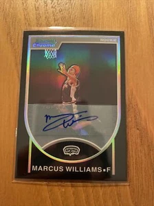 2007-08 Bowman Chrome Refractors Rookie Autographs MARCUS WILLIAMS RC 65/99 - Picture 1 of 2