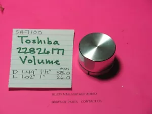 📈TOSHIBA 22826177 VOLUME KNOB SA-7100 STEREO RECEIVER - Picture 1 of 3