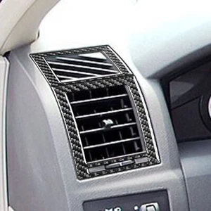 6Pcs For Chrysler 300 300C Carbon Fiber Interior Side AC Air Vent Cover Trim - Picture 1 of 11