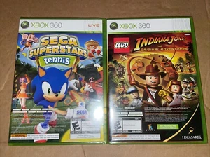 LEGO Indiana Jones/Kung Fu Panda & Sega Superstars Tennis/Xbox Arcade (Xbox 360) - Picture 1 of 6