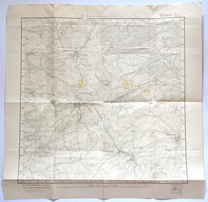 Mapa mapa de posición mapa de notificación mapa de zanja alemán WK 1 Verdún Bl.7, 1917 - Imagen 1 de 4