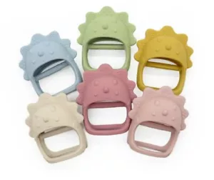 BPA Free Silicone Baby teether No Drop baby Toys - Picture 1 of 4