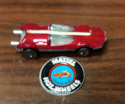 Hot Wheels Redline 1969 ala oscilante roja con insignia en muy buen estado (Mattel, 1969) Foto 1 de 4