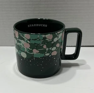 Starbucks Holiday 2022 Marble Green Pink Forest Venetian Ceramic Mug 12oz Paint - Picture 1 of 8