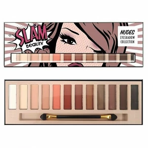 Natural Nude Eyeshadow Palette Eye Makeup Matte & Shimmery Shadow Hues 12 Shades - Picture 1 of 7