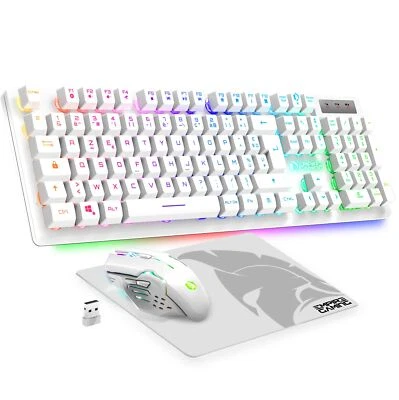 - Armor RF800 Pack Clavier Souris Gaming sans Fil AZERTY Français-Layout RGB ... - Bild 1 von 4