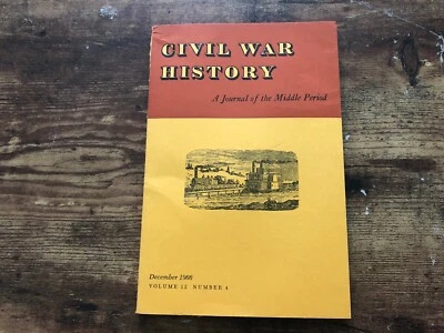 CIVIL WAR HISTORY Journal Middle Period Book December 1966 Social Welfare  Foto 1 de 4