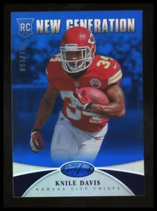 2013 Panini Certified #254 Knile Davis Mirror Blue #/100 - Picture 1 of 2