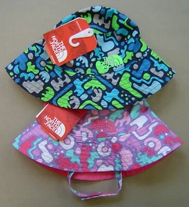 NWT THE NORTH FACE OS Reversible BABY SUN BUCKET HAT Paisley Desert Camo Print - Picture 1 of 4