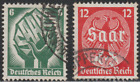 Germany 1934 SC# 444 - 445 - Issued to mark the Saar Piebiscite - Used Lot #56-1