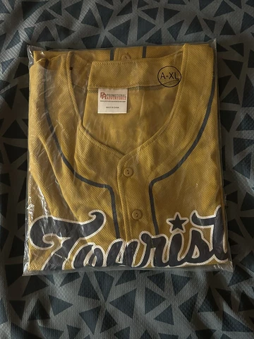 2023 Asheville Tourists Gold Golden Jersey SGA Giveaway Adult XL Never Worn Cover