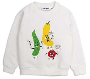 Mini Rodini Kids Veggie Sweatshirt White - Picture 1 of 5