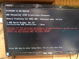 MSI K9A2 Platinum Motherboard AM2 With Phenom 8750 Triple Core - Picture 1 of 10