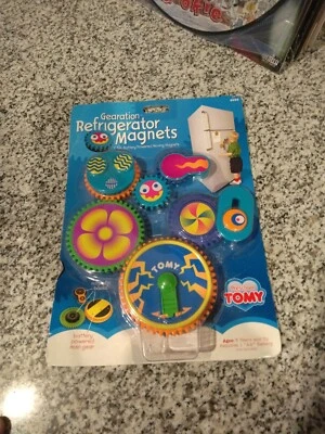 NEW Preschool Tomy Gearation Mechanical Refrigerator Gear Magnets Science Toy - Image 1 of 2