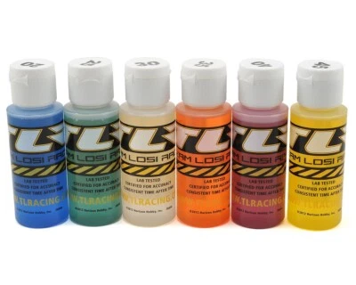 TEAM LOSI RACING TLR74020 Shock Oil 6Pk, 20, 25, 30, 35, 40, 45, 2oz - Image 1 of 2