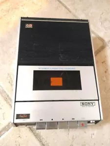 Reproductor de cinta de casete estéreo Sony TC-124 de colección 1970 - Imagen 1 de 5