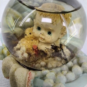 Vintage Schneekugel Sammlerstück Babyparty Geschenk oder Kinderzimmer Deko - Bild 1 von 8