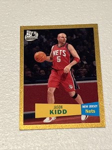 2007-08 TOPPS GOLD JASON KIDD #5 SP #/2007 VARIATION NEW JERSEY NETS MAVERICKS