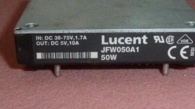 LUCENT JFW050A1 DC-DC Converters REG PWR SUPPLY 1-OUTPUT 50W  IN:36-75V OUT:5V - Image 1 of 4