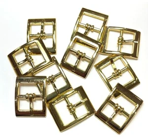 Y4004 Center Bar Buckle Single Prong 20mm 0.79" Gold High Quality 10/20/50 pcs - Picture 1 of 4