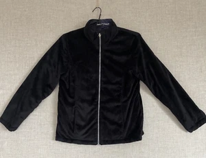 ZeroXposur Black Fleece Purple Reversible Womens Full Zip Jacket Medium NICE - Picture 1 of 19