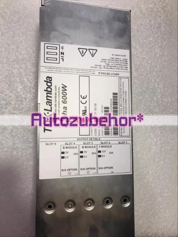 1pc Used Alpha 600W power supply H67027 CA600 12F 5B 5B - Image 1 of 1