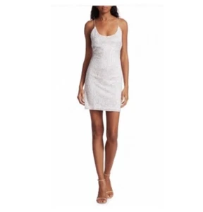 Alice + Olivia Nelle tailliertes Kleid mit Pailletten. Neu mit Etikett. Größe 4. Einzelhandel - 550 $ - Bild 1 von 10
