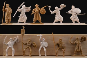Jecsan - 20 Muslim Warriors in 10 poses - unpainted 60mm plastic - colors vary - Picture 1 of 1