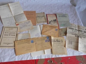 Vintage Fishing collection books Letters memorabilia 1910s -1950s french - Picture 1 of 9