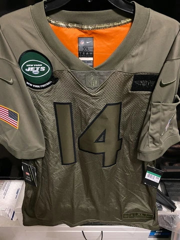 Nike New York Jets Sam Darnold 14 Salute To Service Football Jersey Men's XL/2XL Cover