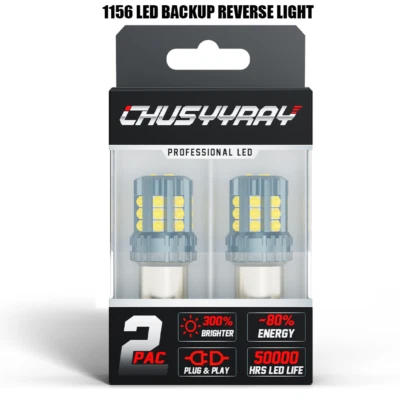1156 7506 LED Backup Reverse Light Bulbs 6000K Bright for Chevy K1500 1993-1999 - Image 1 of 4